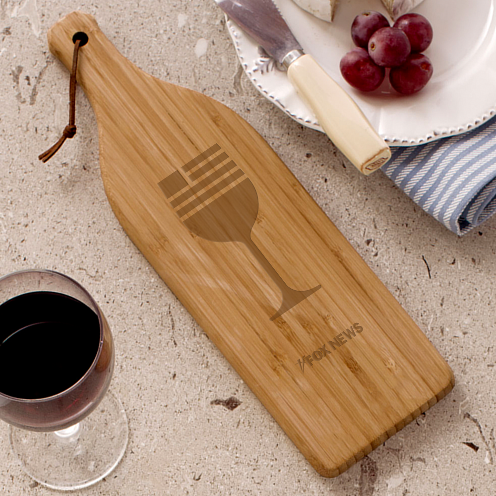 FOX News Wine Bottle Cutting Board