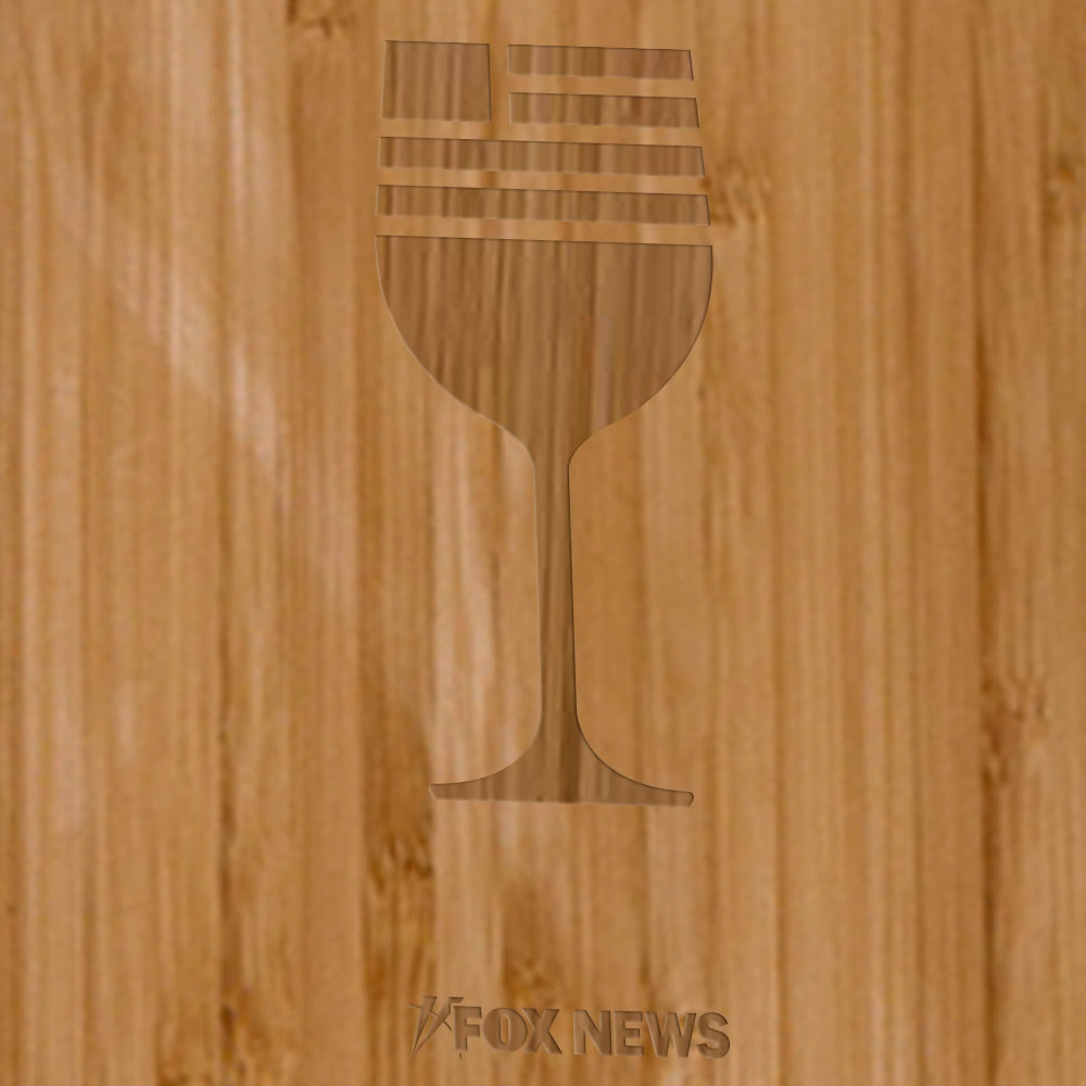 FOX News Wine Bottle Cutting Board