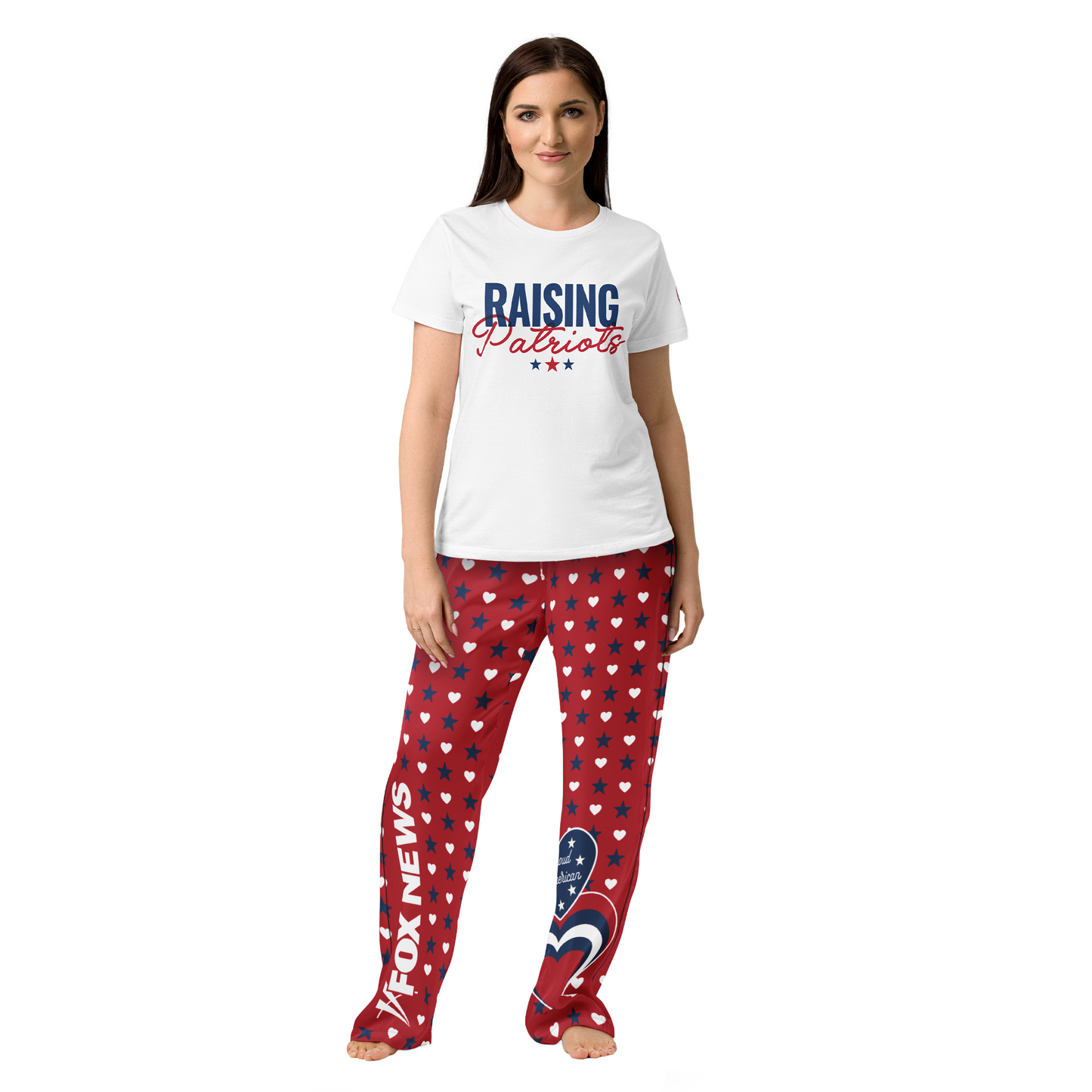 FOX News Proud American Hearts And Stars Lounge Pants