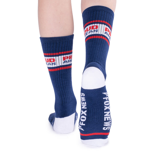 FOX News Proud American Athletic Socks (Blue) Blue