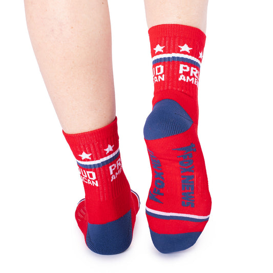 FOX News Proud American Midi Socks (Red)