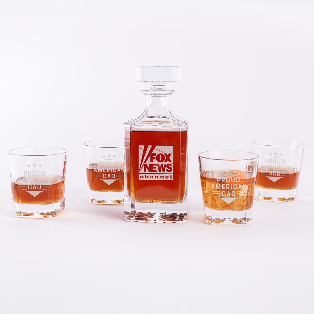 FOX News Proud American Dad Decanter Set