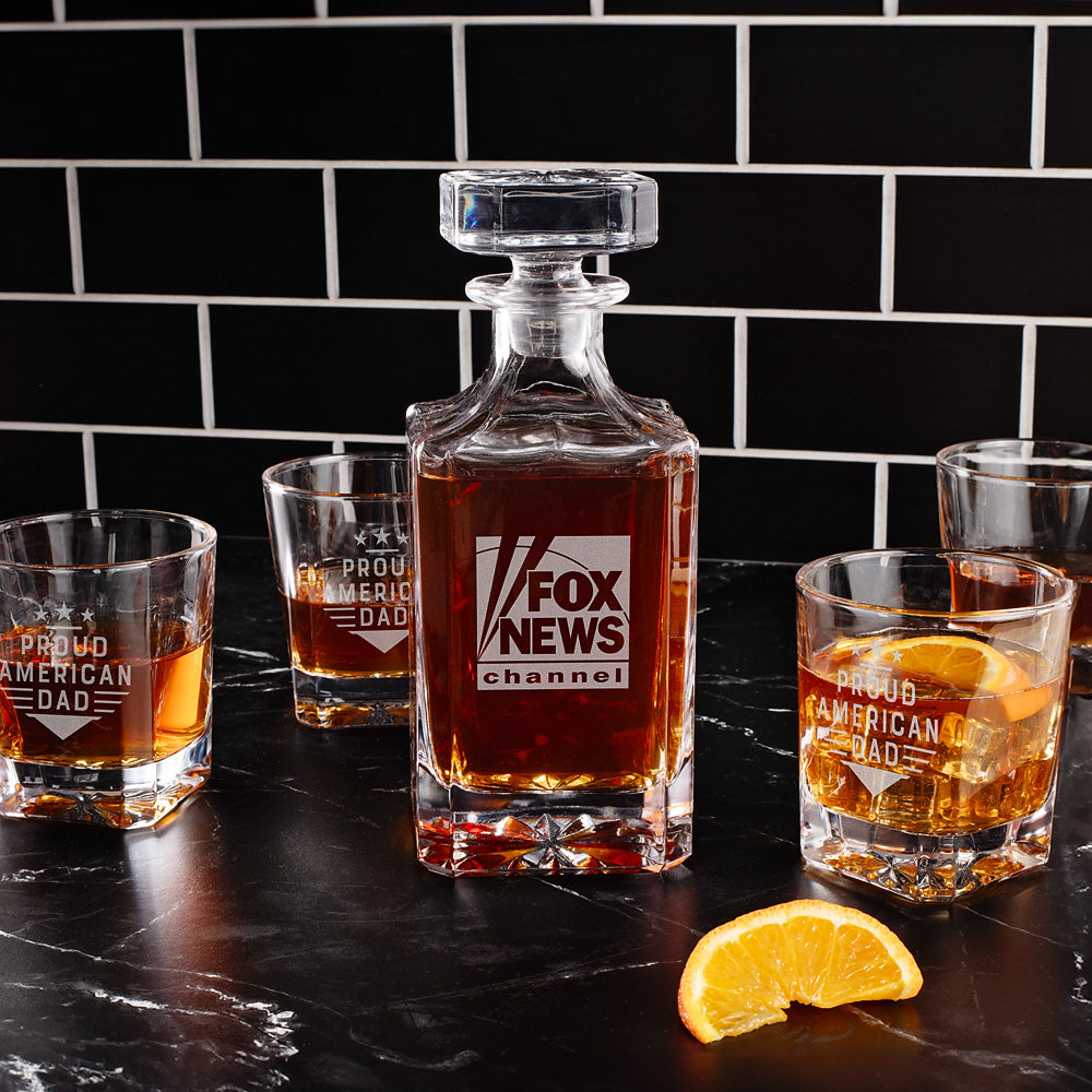 FOX News Proud American Dad Decanter Set