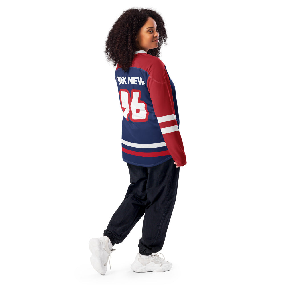 FOX News Logo Sports Hockey Fan Jersey