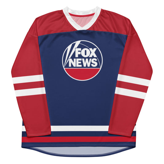 FOX News Logo Sports Hockey Fan Jersey