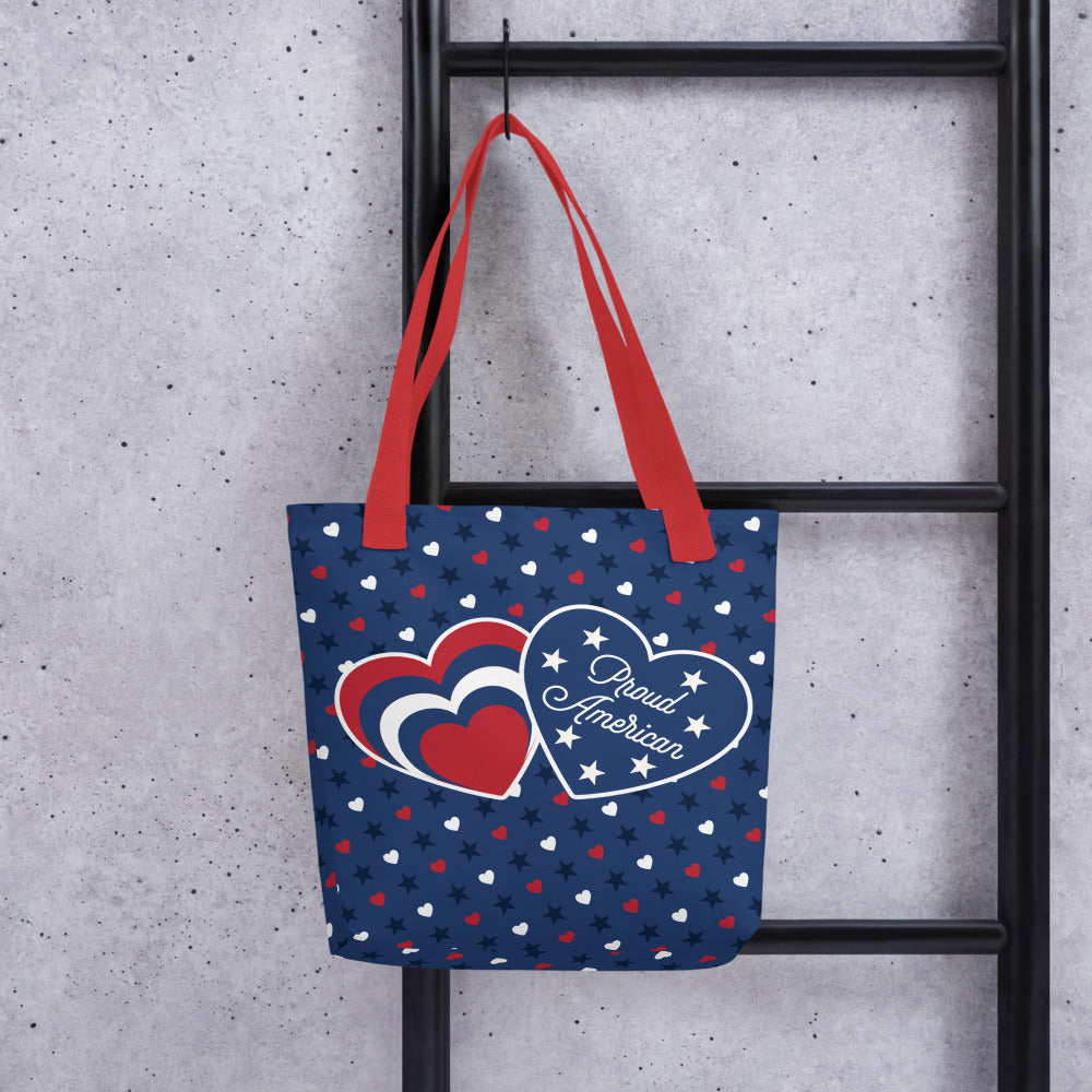 FOX News Proud American Hearts And Stars Tote Bag