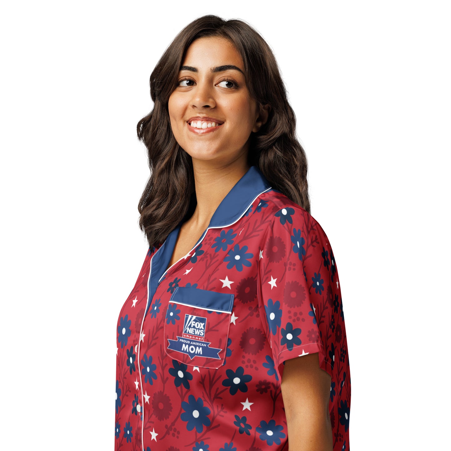 FOX News Proud American Mom Short Sleeve Pajama Top