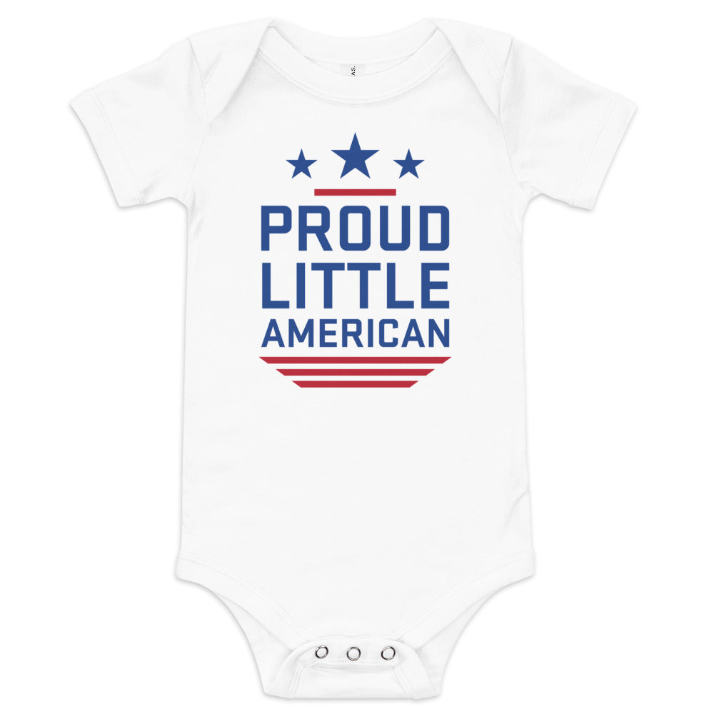 Fox News Proud Little American Baby Bodysuit White
