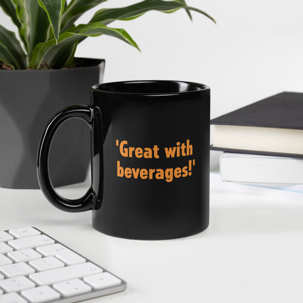 Gutfeld! Great With Beverages Black Mug