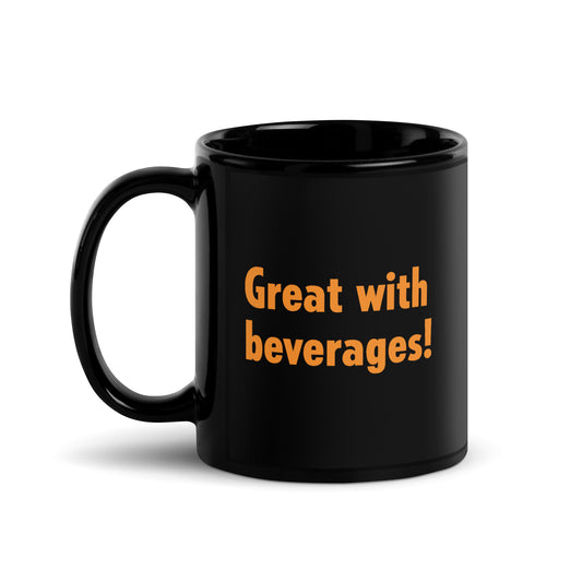 Gutfeld! Great With Beverages Black Mug