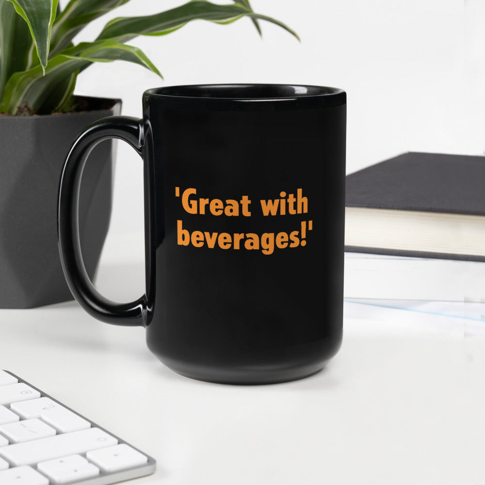 Gutfeld! Great With Beverages Black Mug