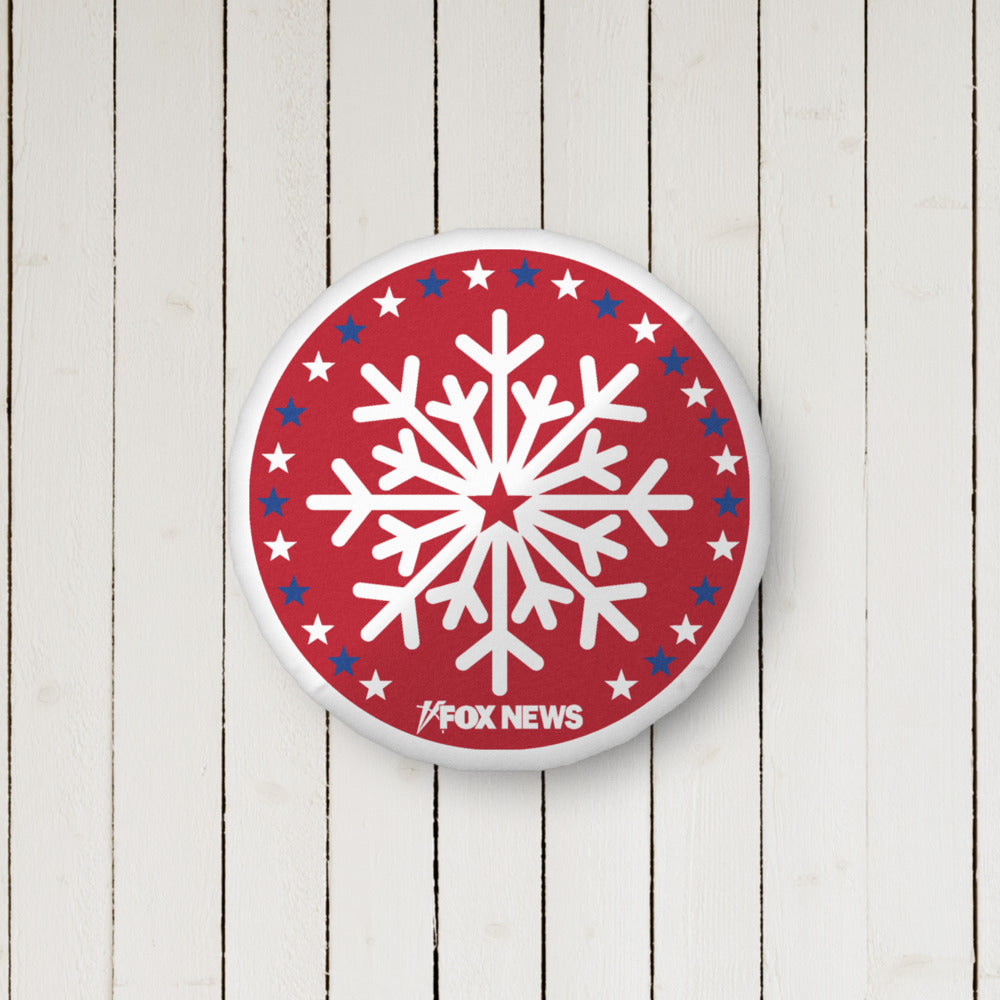 FOX News Holiday Snowflakes Pillow