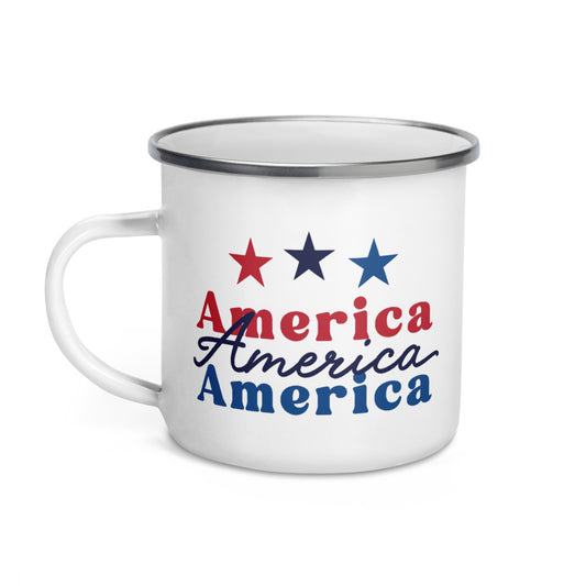 FOX News America Enamel Mug 12 oz