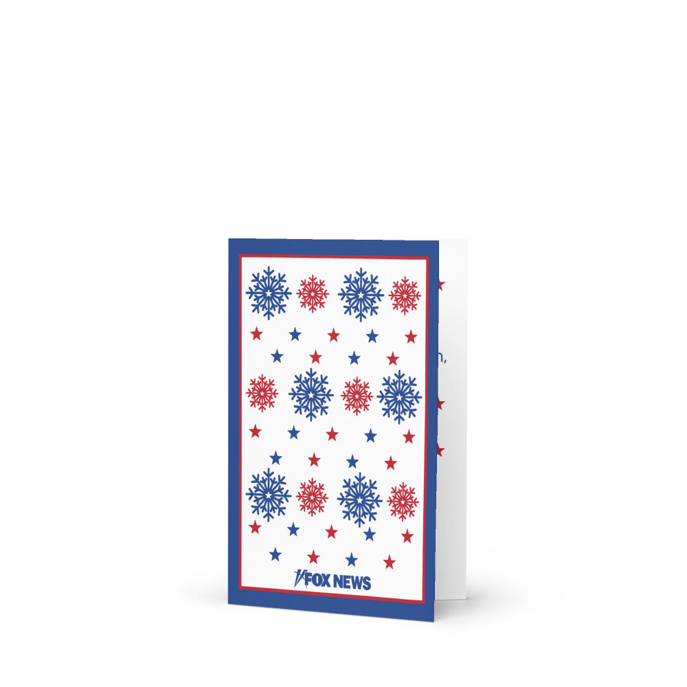 FOX News Holiday Snowflakes Greeting Card