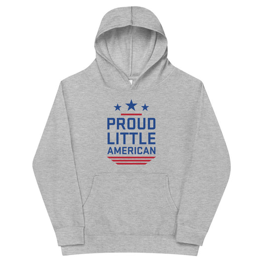 Fox News Proud Little American Kids Hoodie Athletic Heather