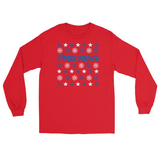 FOX News Holiday Snowflakes Long Sleeve Red