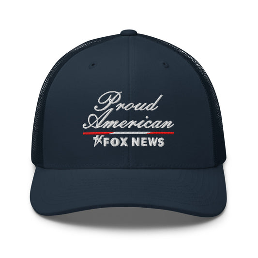 FOX News Trucker Hat Proud American Navy