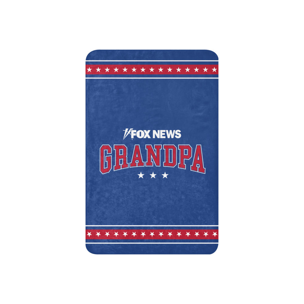 Fox News Grandpa Sherpa Blanket 37 in x 57 in