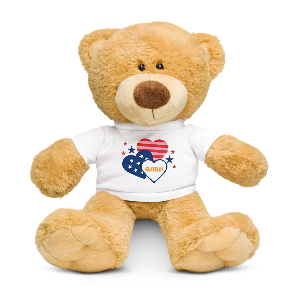 Gutfeld! Hearts Teddy Bear Collectible Plush | FOX News Shop