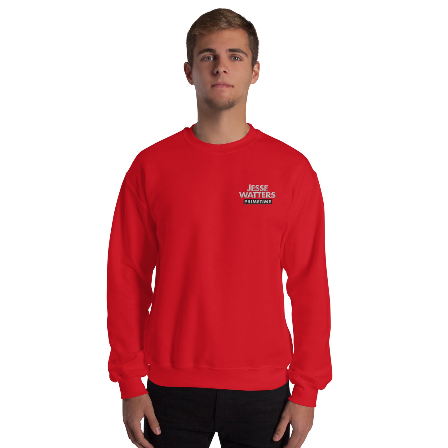 Jesse Watters Primetime Embroidered Logo Crewneck