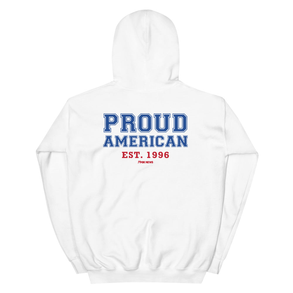 Fox News Proud American Hoodie White