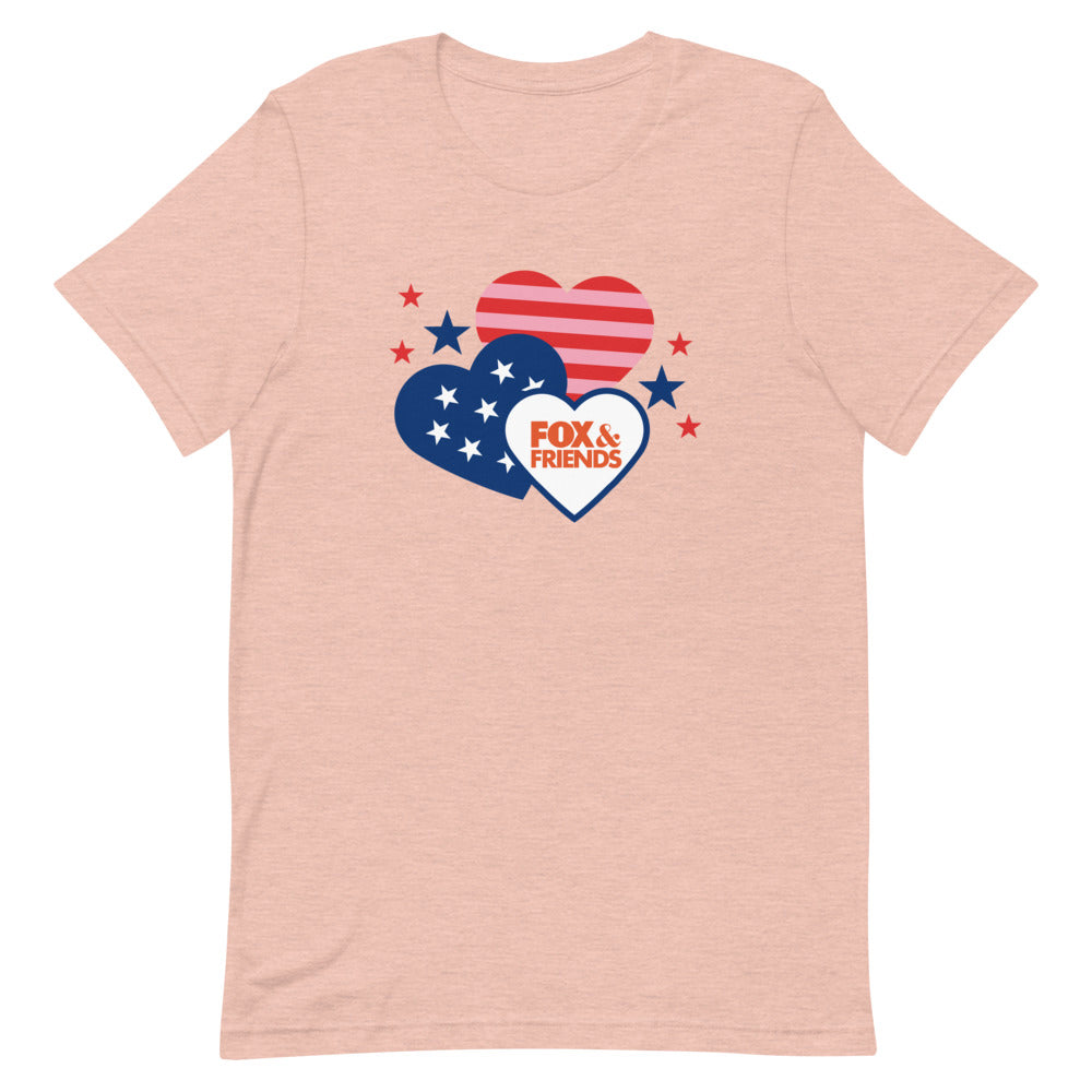 FOX & Friends Hearts Unisex T-Shirt
