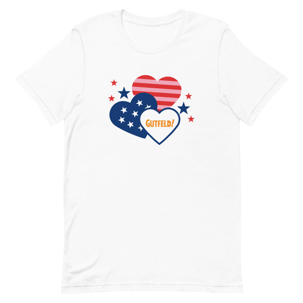 Gutfeld! Hearts Unisex T-Shirt