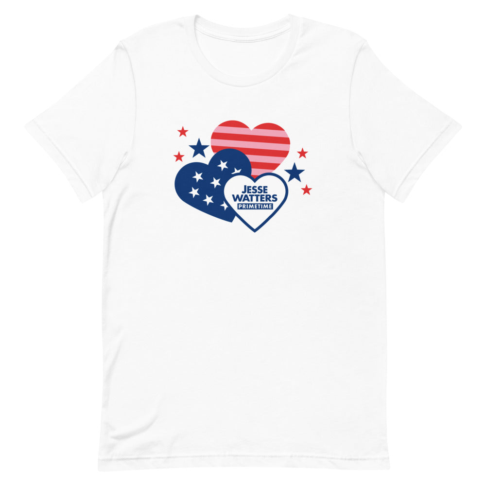 Jesse Watters Primetime Hearts Unisex T-Shirt