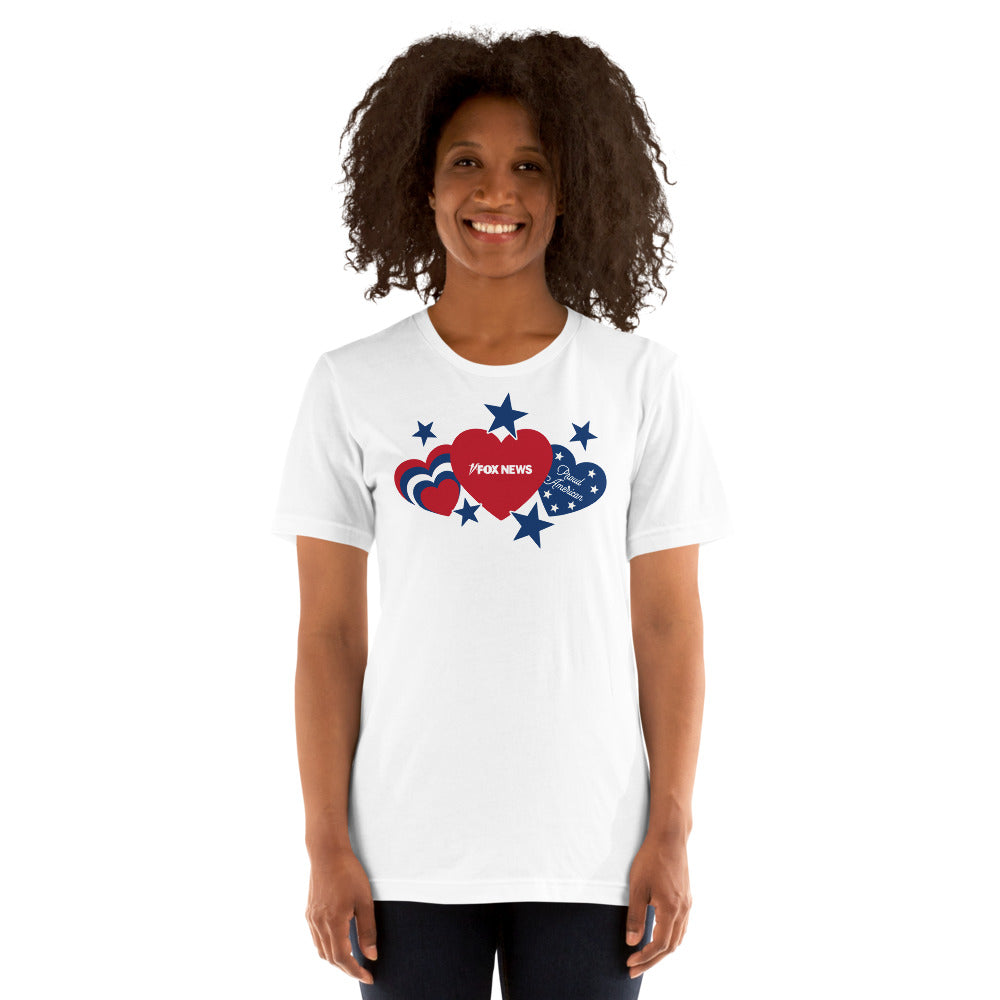 FOX News Proud American Hearts And Stars T-Shirt