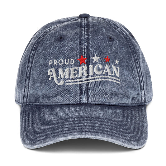 FOX News Proud American Denim Hat Navy