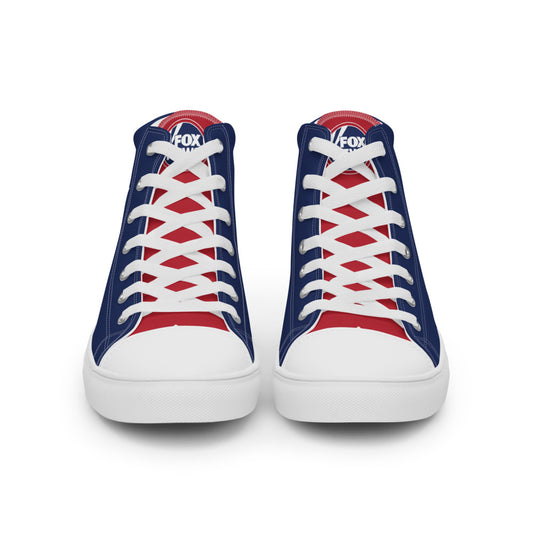 FOX News Sports Logo Women's High Top Canvas Shoes