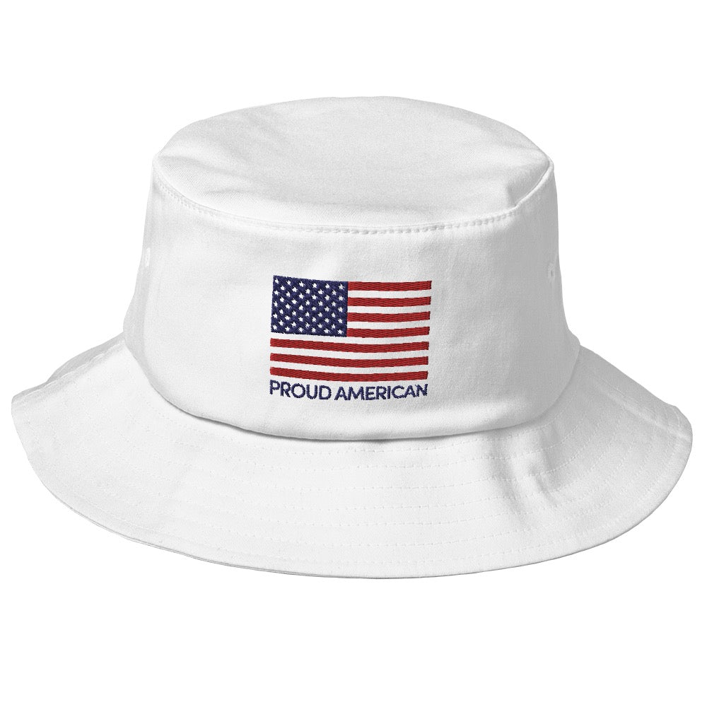 FOX News Proud American Embroidered Bucket Hat