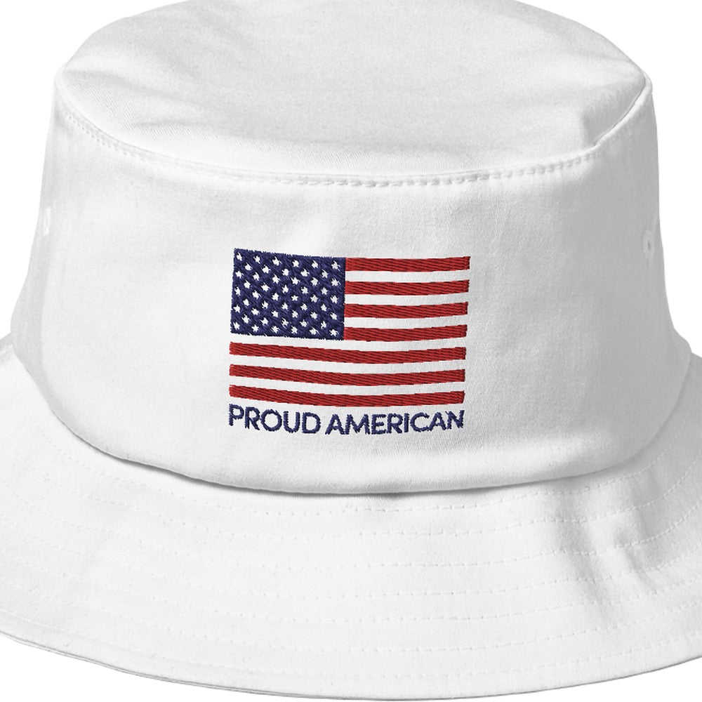 FOX News Proud American Embroidered Bucket Hat
