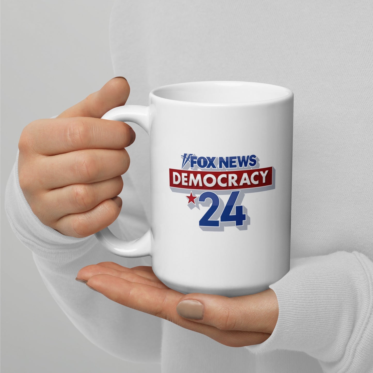FOX Democracy White Mug