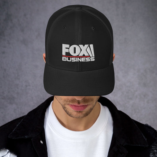 FOX Business Logo Embroidered Retro Trucker Hat