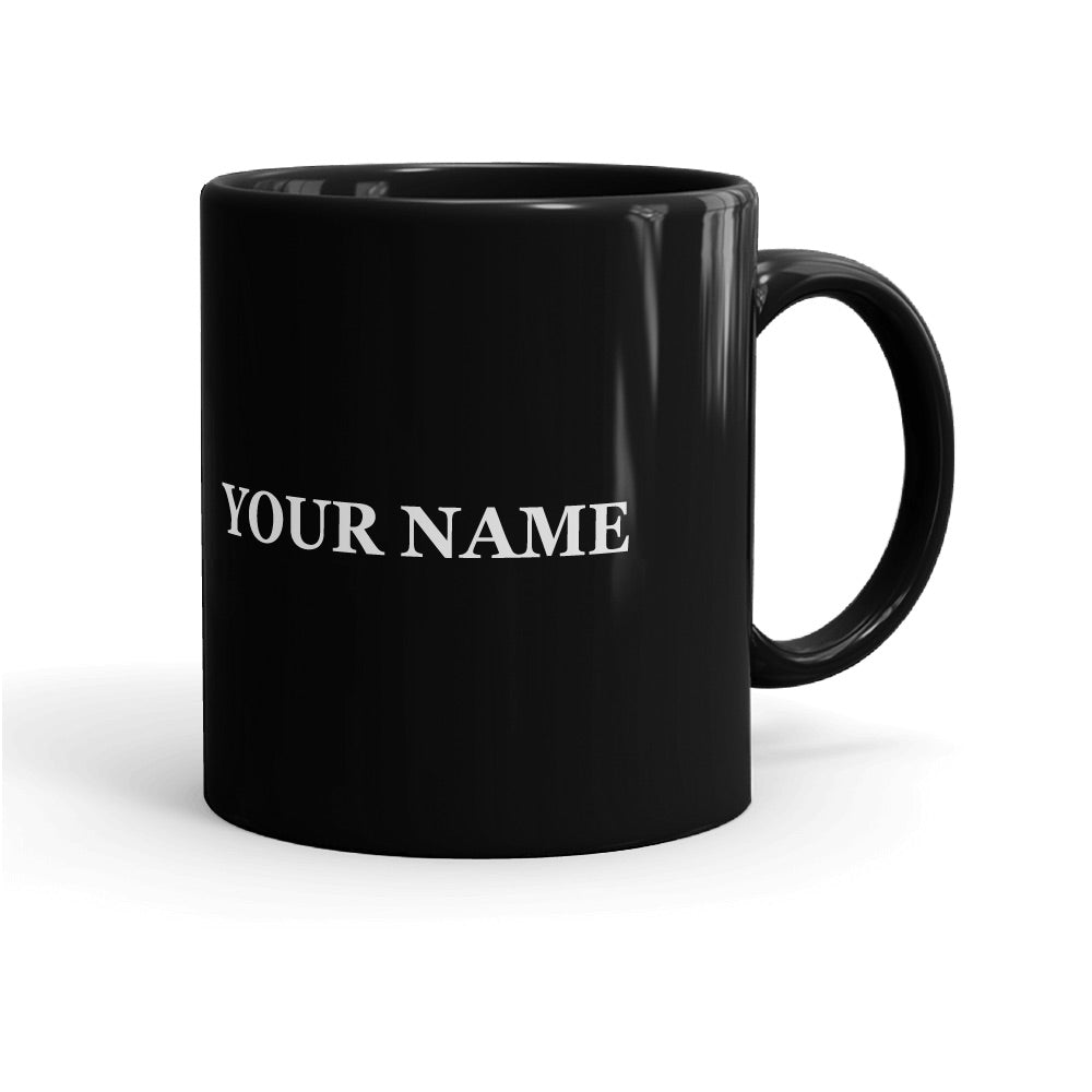 FOX News Logo Personalized Black Mug - 11oz