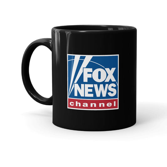 FOX News Logo Personalized Black Mug - 11oz