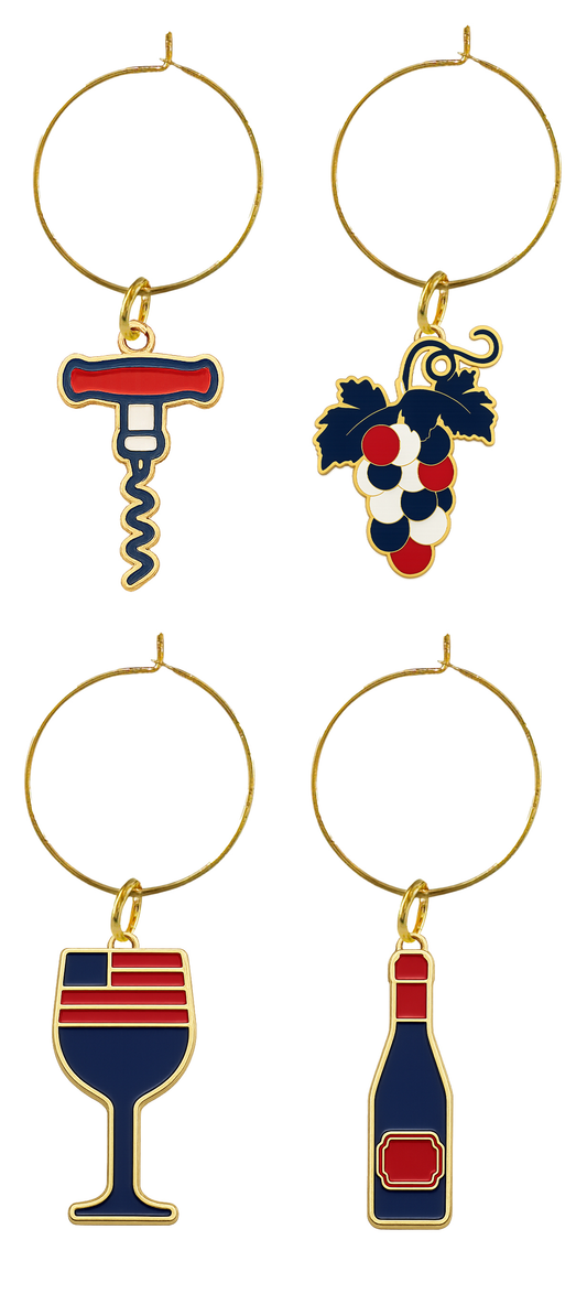 FOX News Wine Shop Charm Set (pkg. 4) Multi
