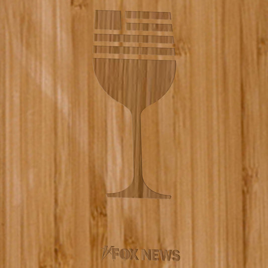 FOX News Wine Bottle Cutting Board