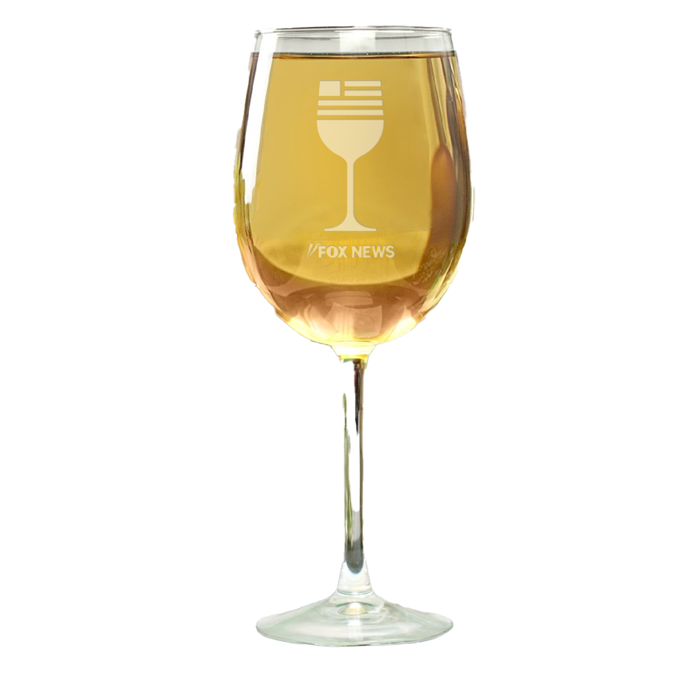 FOX News Wine Engraved Wine Glass