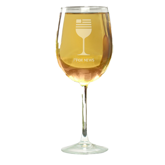 FOX News Wine Engraved Wine Glass