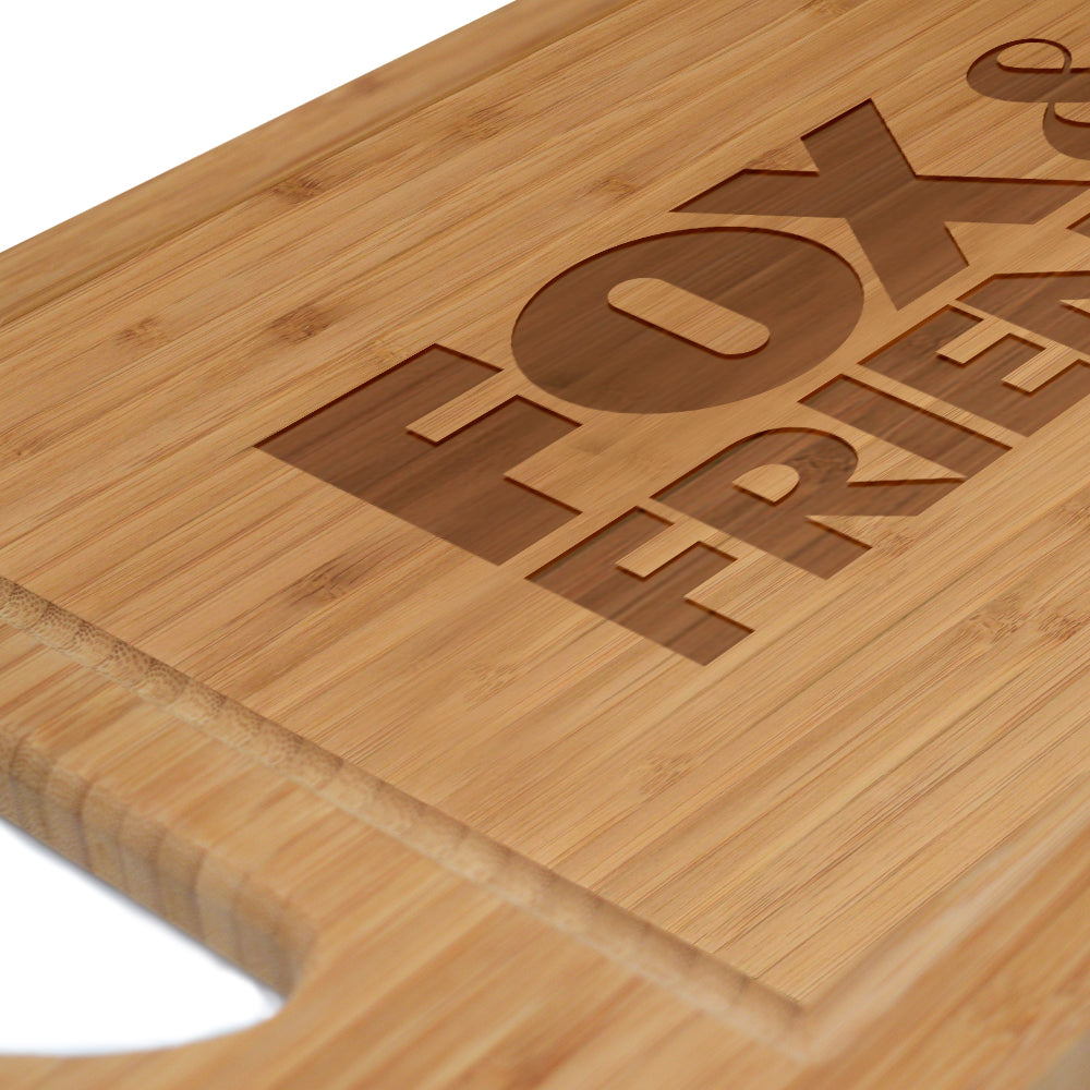 FOX & Friends Logo Laser Engraved Cutting Board