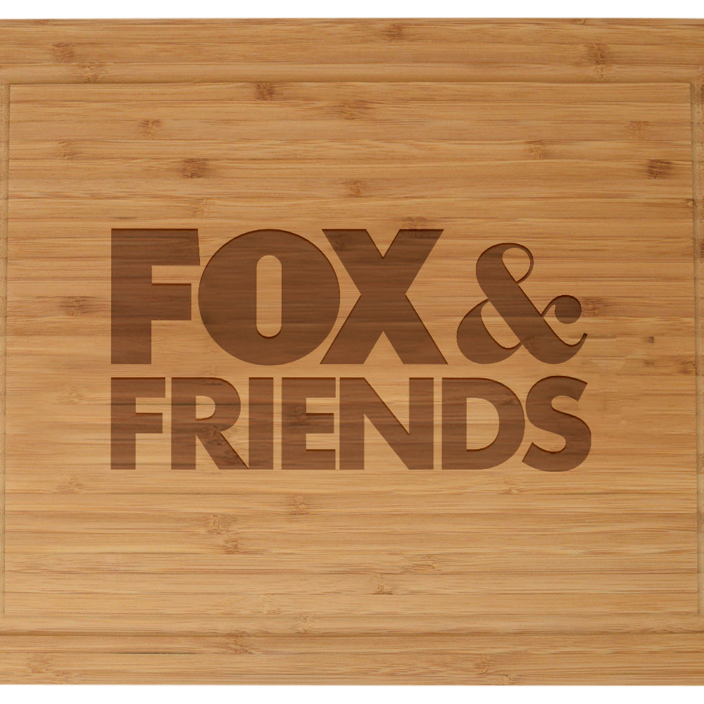 FOX & Friends Logo Laser Engraved Cutting Board