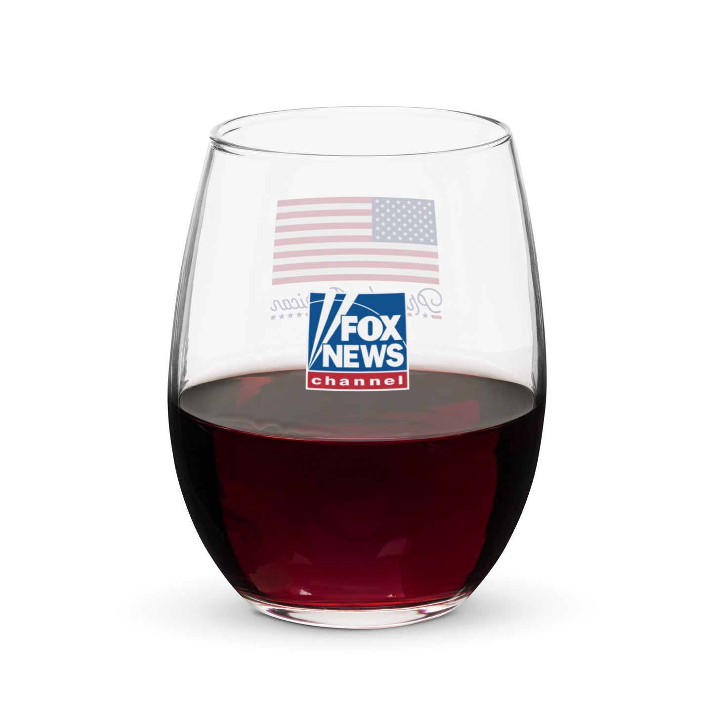 FOX News Proud American Stemless Wine Glass