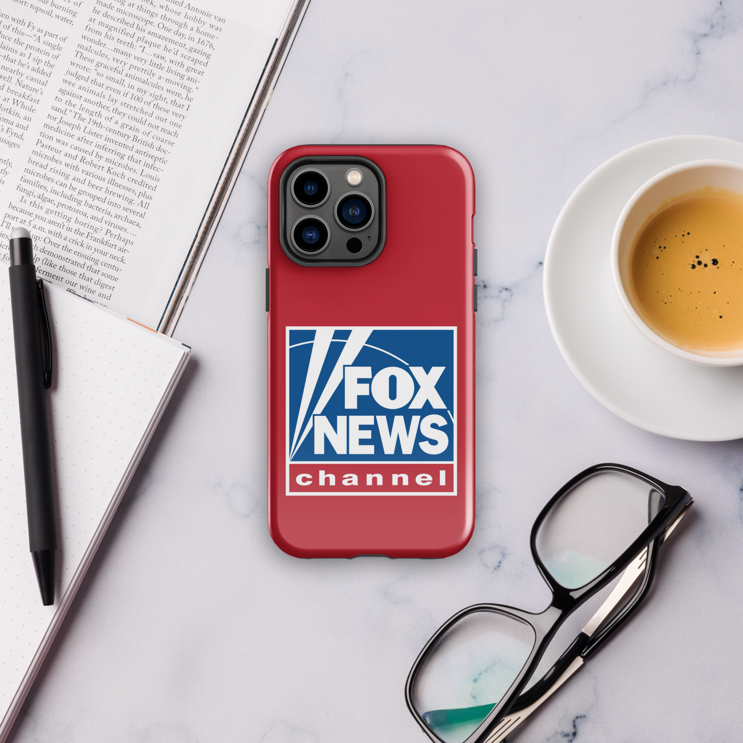 Fox News Logo Red Tough Phone Case - iPhone