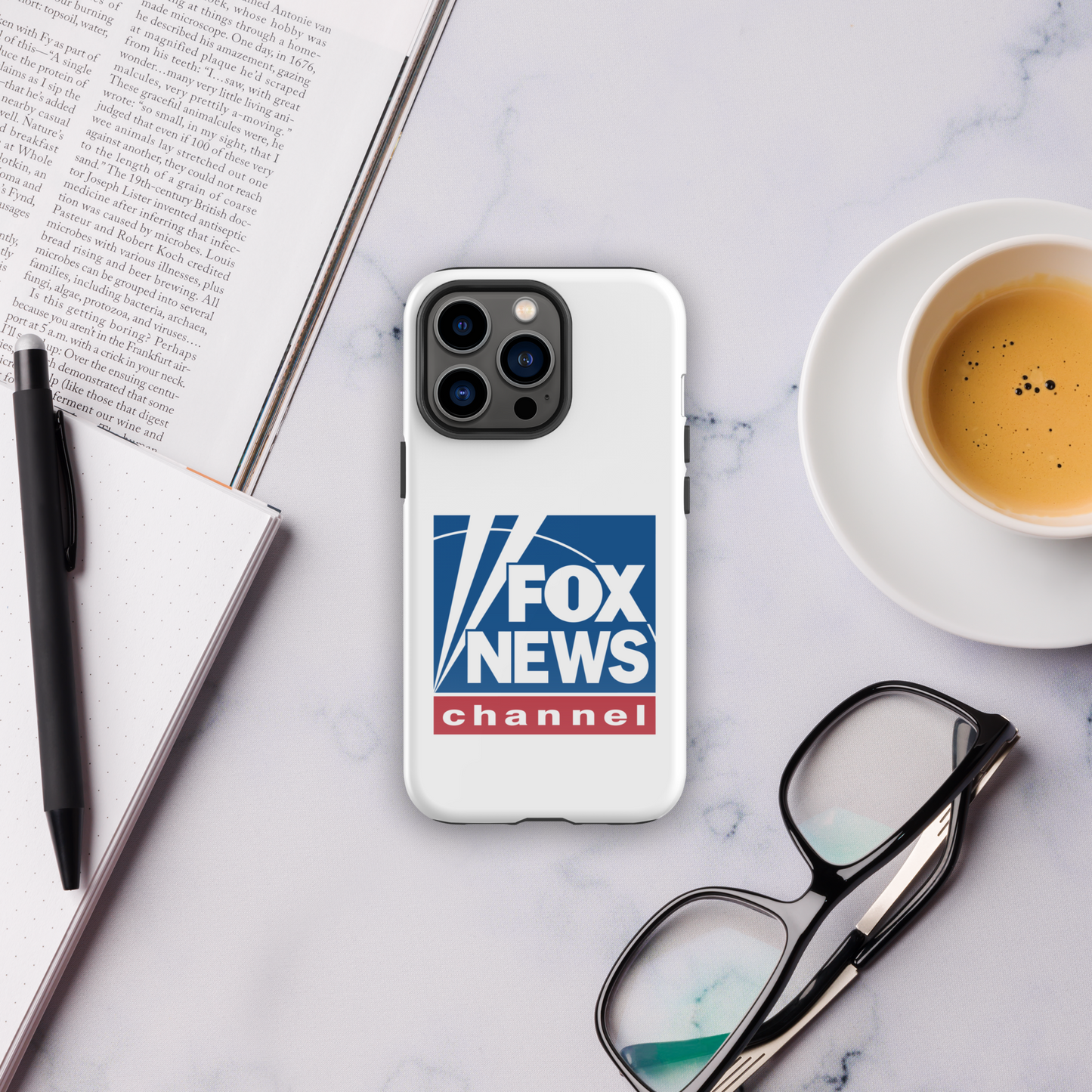 Fox News Logo White Tough Phone Case - iPhone