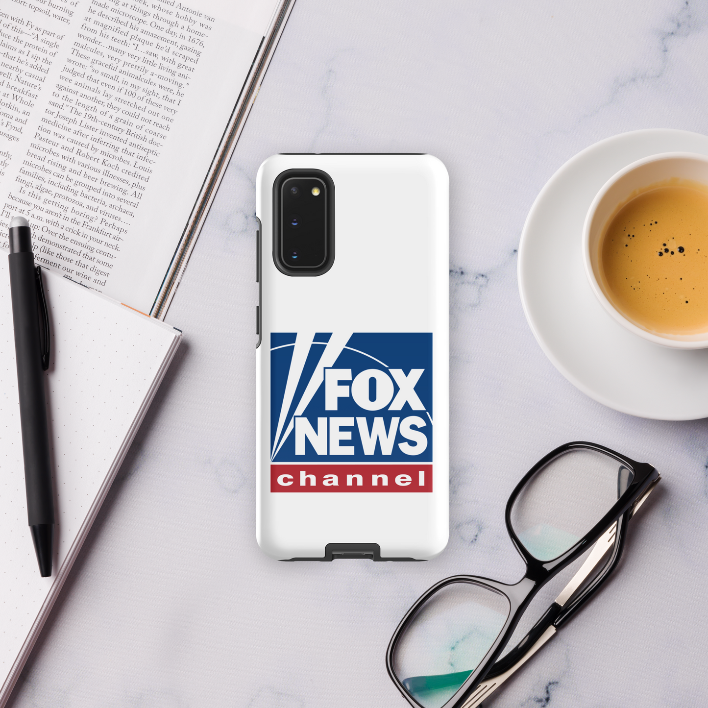 Fox News Logo White Tough Phone Case - Samsung