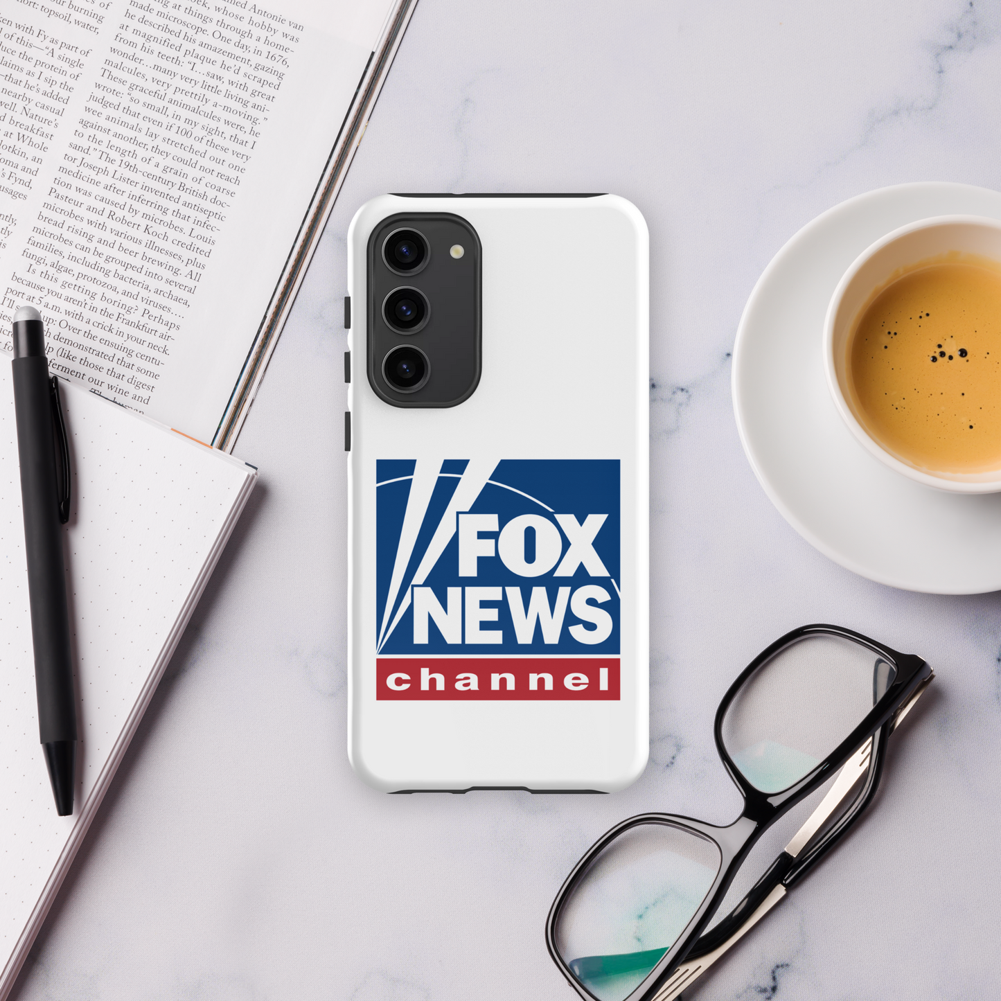 Fox News Logo White Tough Phone Case - Samsung