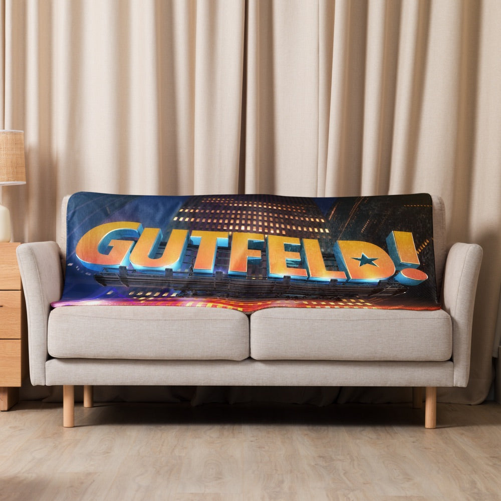 Gutfeld! Logo Sherpa Blanket