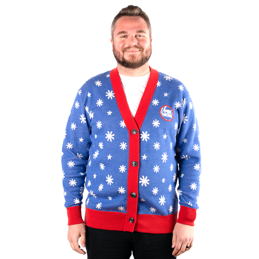 FOX News Holiday Snowflakes Knitted Cardigan